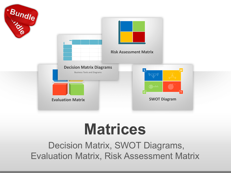 800x600 Matrices Editable Powerpoint Bundles