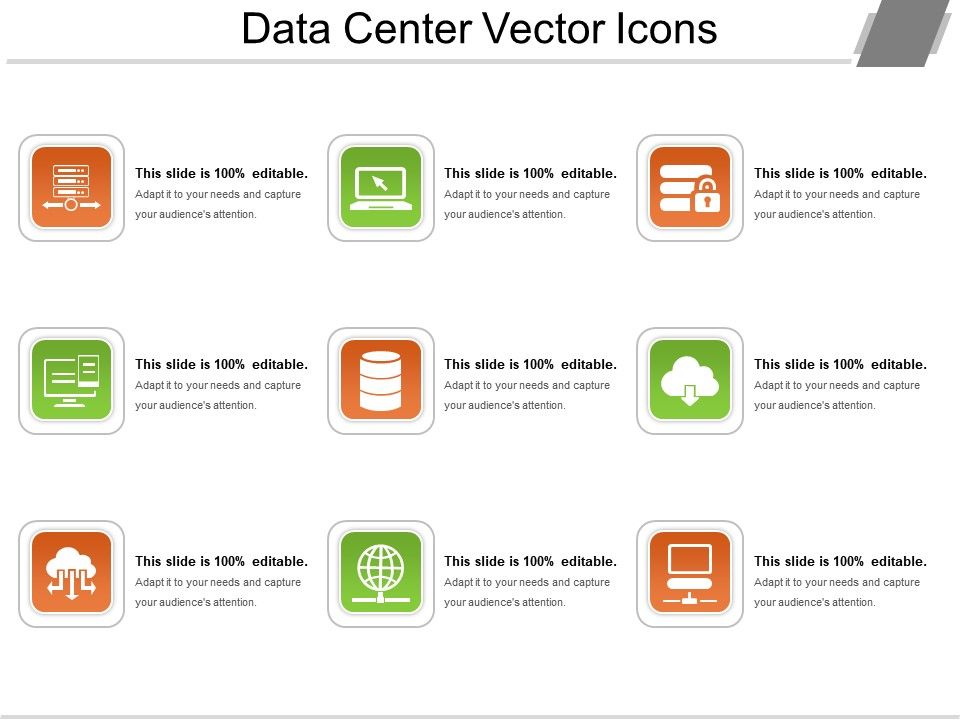 960x720 Data Center Vector Icons Ppt Samples Download Powerpoint Design