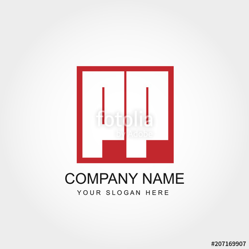 500x500 Initial Letter Pp Logo Vector Design Stock Image And Royalty Free