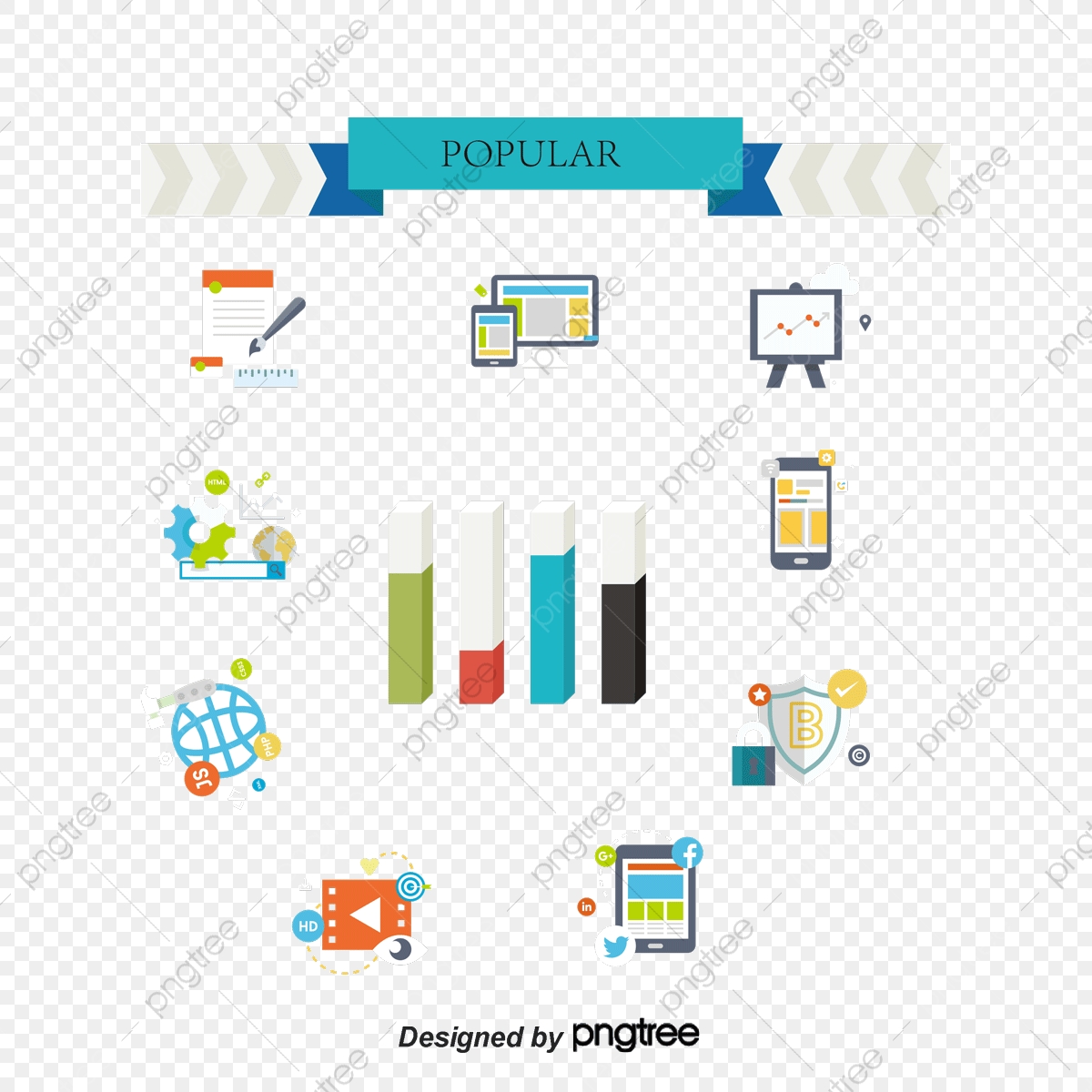1200x1200 Ppt Special Material Vector Chart Data Table, Ppt Material, Chart