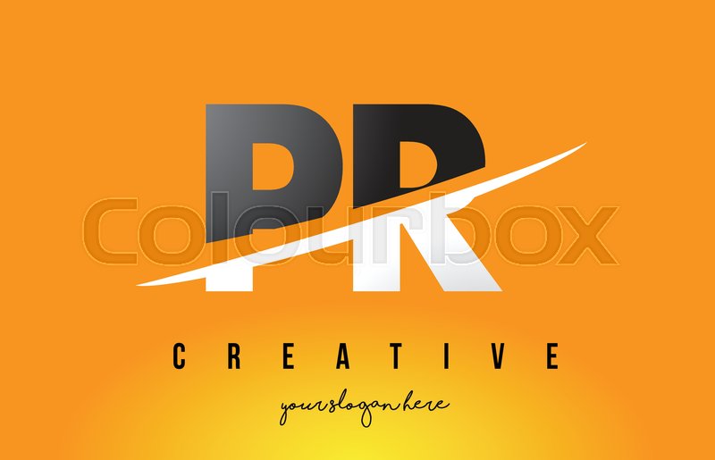 800x515 Pr P R Letter Modern Logo Design With Stock Vector Colourbox