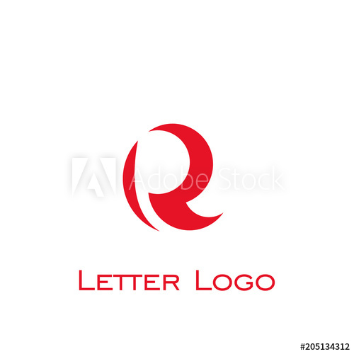 500x500 R Letter Logo, Circle Design, Abstract Pr Letter Logo, Vector