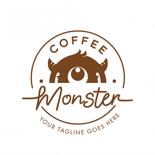626x626 Coffee Monster Logo Vector Premium Download