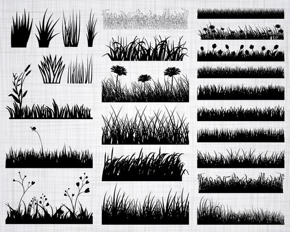 570x456 Grass Bundle Grass Grass Clipart Grass Etsy