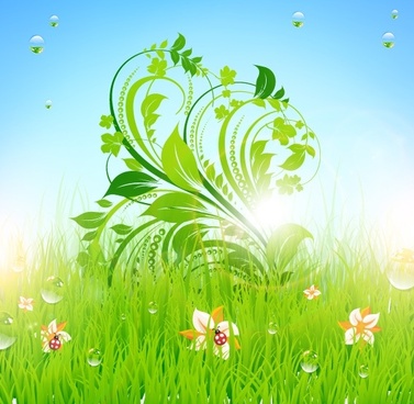 377x368 Grass Free Vector Download