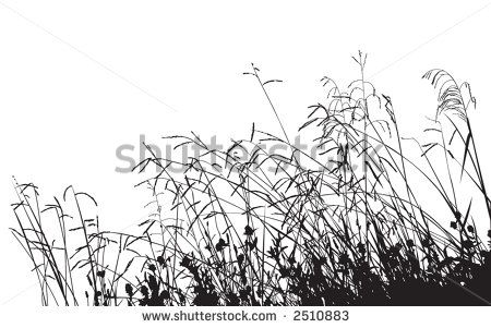 450x301 Meadow Grass Silhouette, Change The Color As You Like