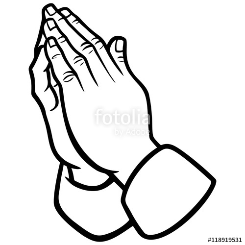 500x500 Praying Hands Illustration Stock Image And Royalty Free Vector