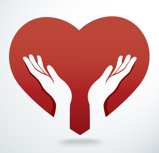 508x490 Hands Pray In A Heart Shape Vector