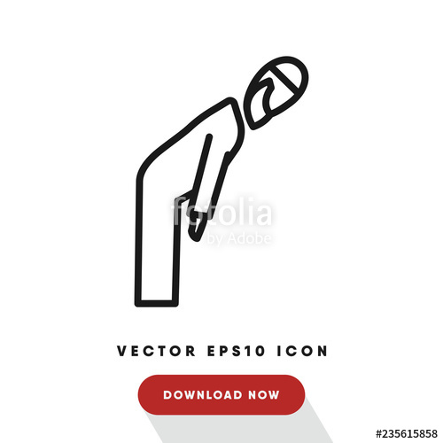 500x500 Namaz Islamic Prayer Vector Icon Stock Image And Royalty Free