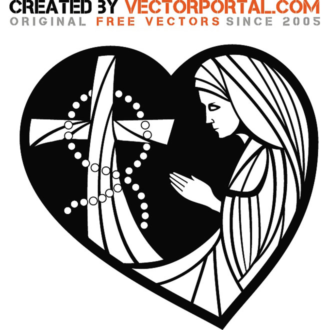 660x660 Prayer Vector Illustration