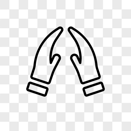 450x450 Prayer Vector Icon Isolated On Transparent Background, Prayer Logo