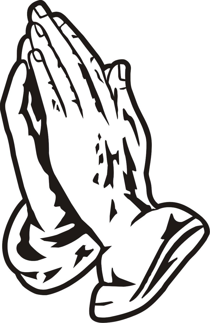 885x1359 Praying Hands Vector Clipart