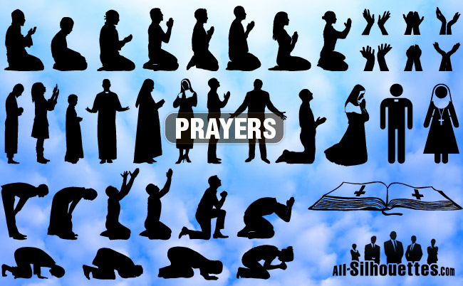 650x402 Free Vector Prayers Silhouettess Clipart And Vector Graphics