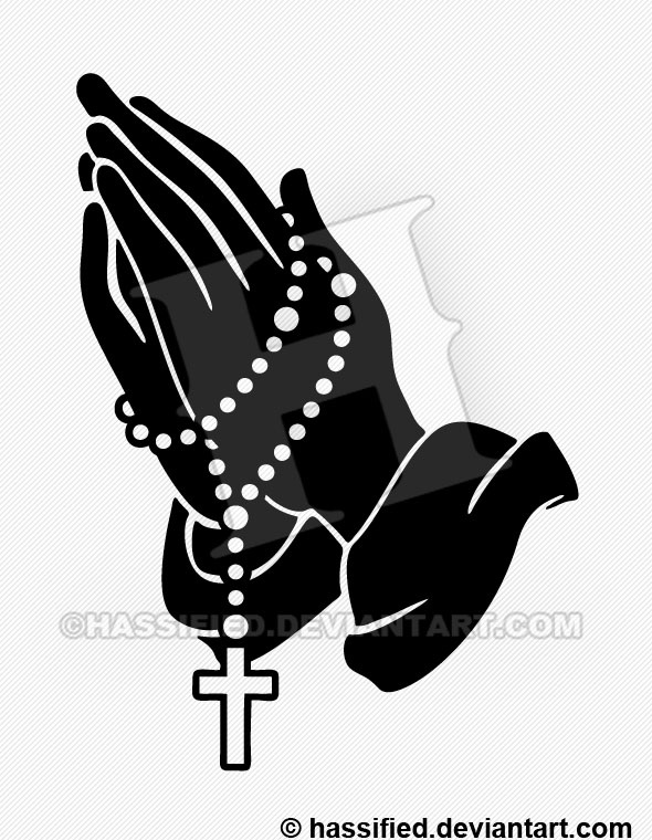 Praying Hands With Rosary Beads 590x760 Praying Hands With Rosary Beads