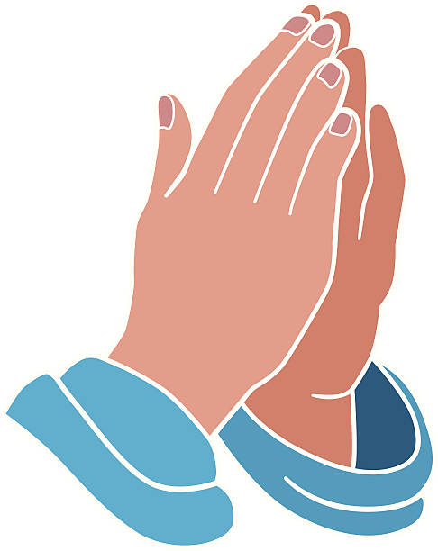 486x612 Praying Hands Vector Clipart