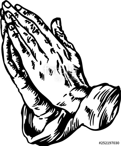 415x500 Praying Hands Vector Illustration Stock Image And Royalty Free