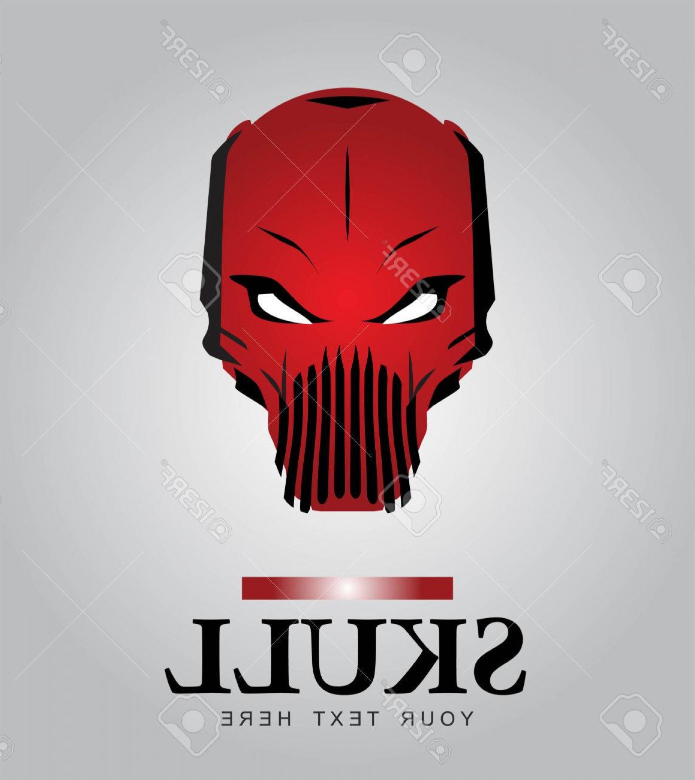 Photostock Vector Red Skull Alien Predator Artwork Suitable 1389x1560 Photostock Vector Red Skull Alien Predator Artwork Suitable