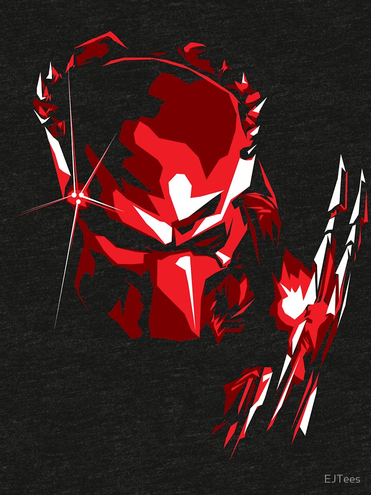 Predator Vector Art Tri Blend T Shirt 750x1000 Predator Vector Art Tri Blend T Shirt