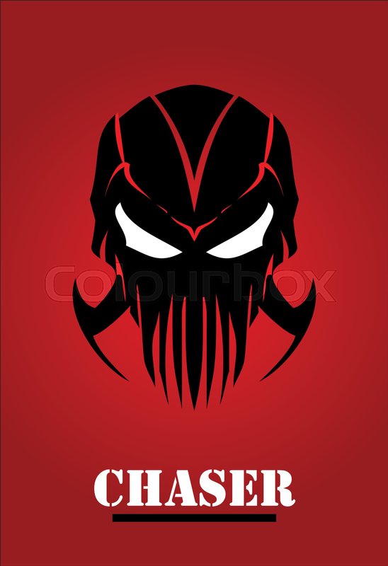 Blacke Mask Phantom Alien Predator Stock Vector Colourbox 548x800 Blacke Mask Phantom Alien Predator Stock Vector Colourbox