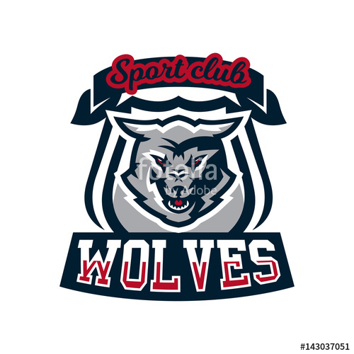 Emblem, Logo, Sticker, Aggressive Wolf Ready To Attack, Predator 500x500 Emblem, Logo, Sticker, Aggressive Wolf Ready To Attack, Predator