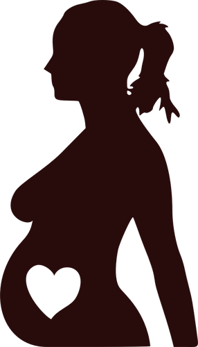 Pregnant Silhouette Vector