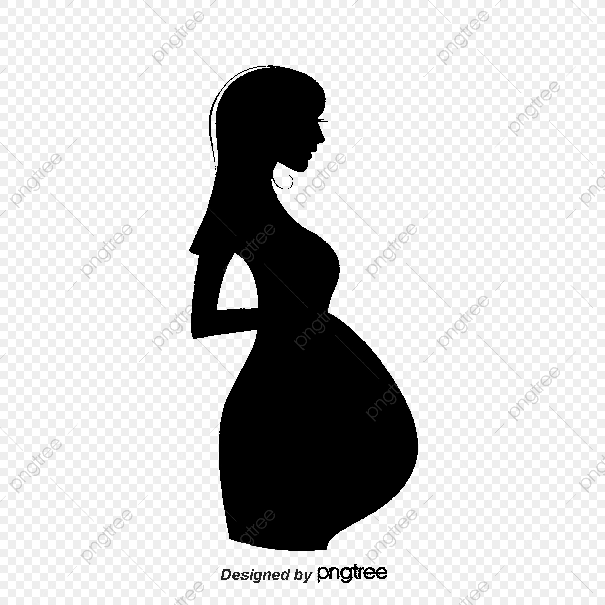 1200x1200 Pregnant Women Silhouettes Vector, Vector, Pregnant Woman