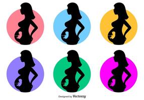 286x200 Pregnant Silhouette Free Vector Art