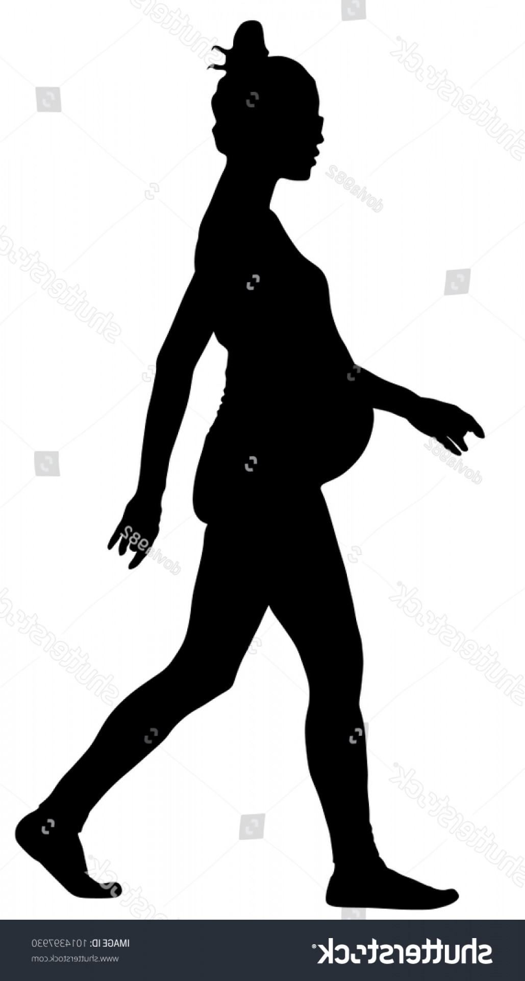 1029x1920 Pregnant Woman Silhouette Vector Isolated On Soidergi