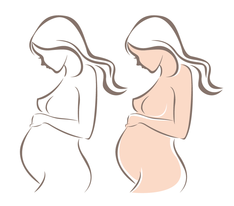 800x706 Pregnant Women Silhouette Vector Free Vector Graphic Download
