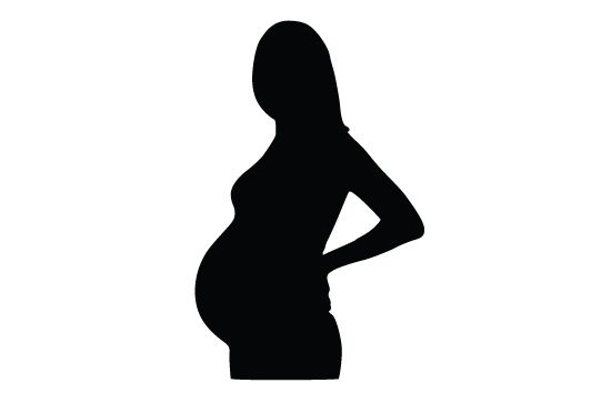 550x354 Pregnant Woman Silhouette Vector General Vector Graphics