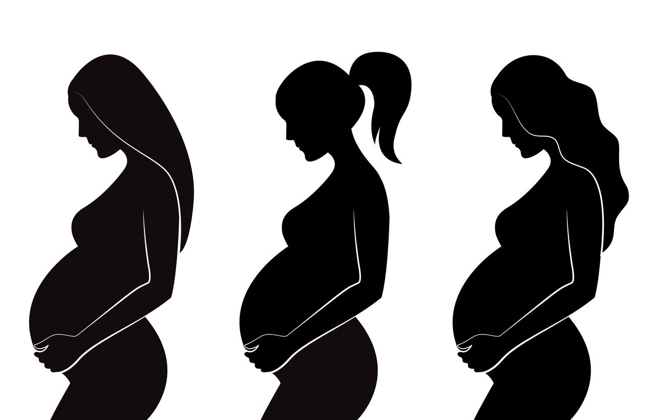 1279x820 Collection Of 'pregnant Women Silhouette' Download More Than