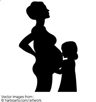 335x355 Download Pregnant Woman Silhouette