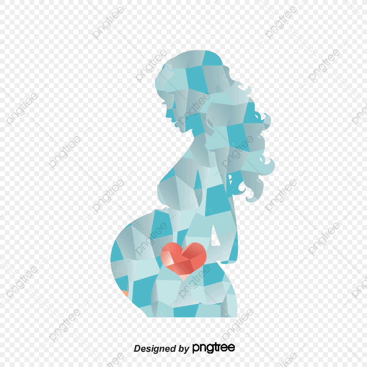 1200x1200 Pregnant Geometric Vector, Pregnant Woman, Baby Products Posters