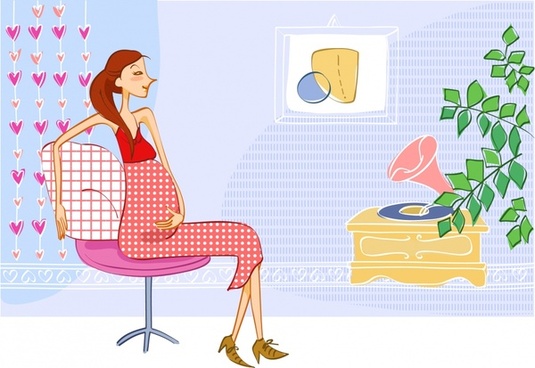 535x368 Pregnant Free Vector Download