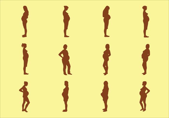 700x490 Pregnant Silhouette Free Vector Art
