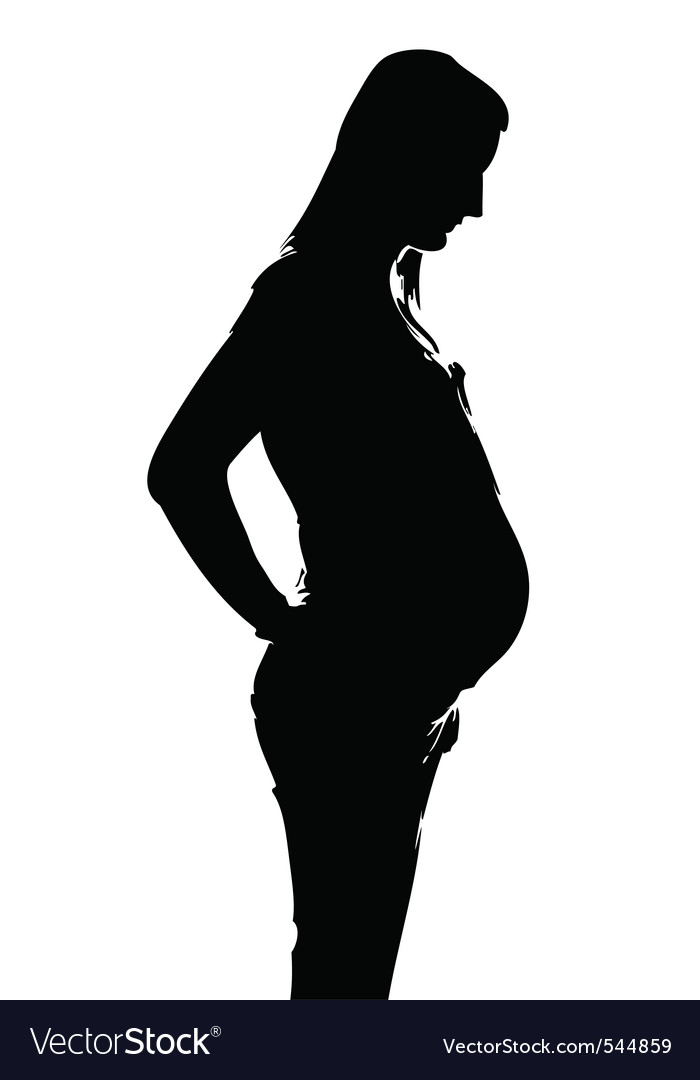 700x1080 Pregnant Woman Silhouette