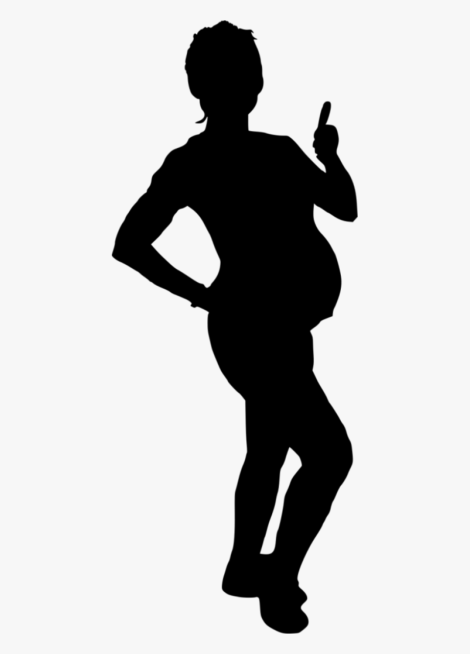 Download Pregnant Woman Silhouette Vector at Vectorified.com ...