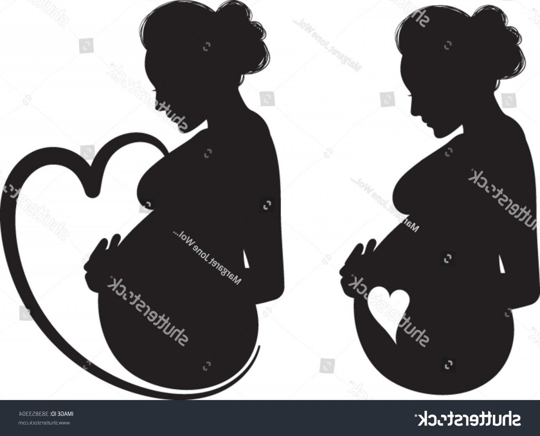 1800x1454 Pregnant Woman Silhouette Vector Illustration Soidergi