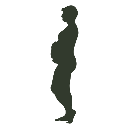 512x512 Pregnant Woman Silhouette Short Hair