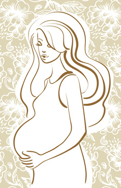 238x368 Pregnant Woman Silhouette Vector Free Free Vector Download