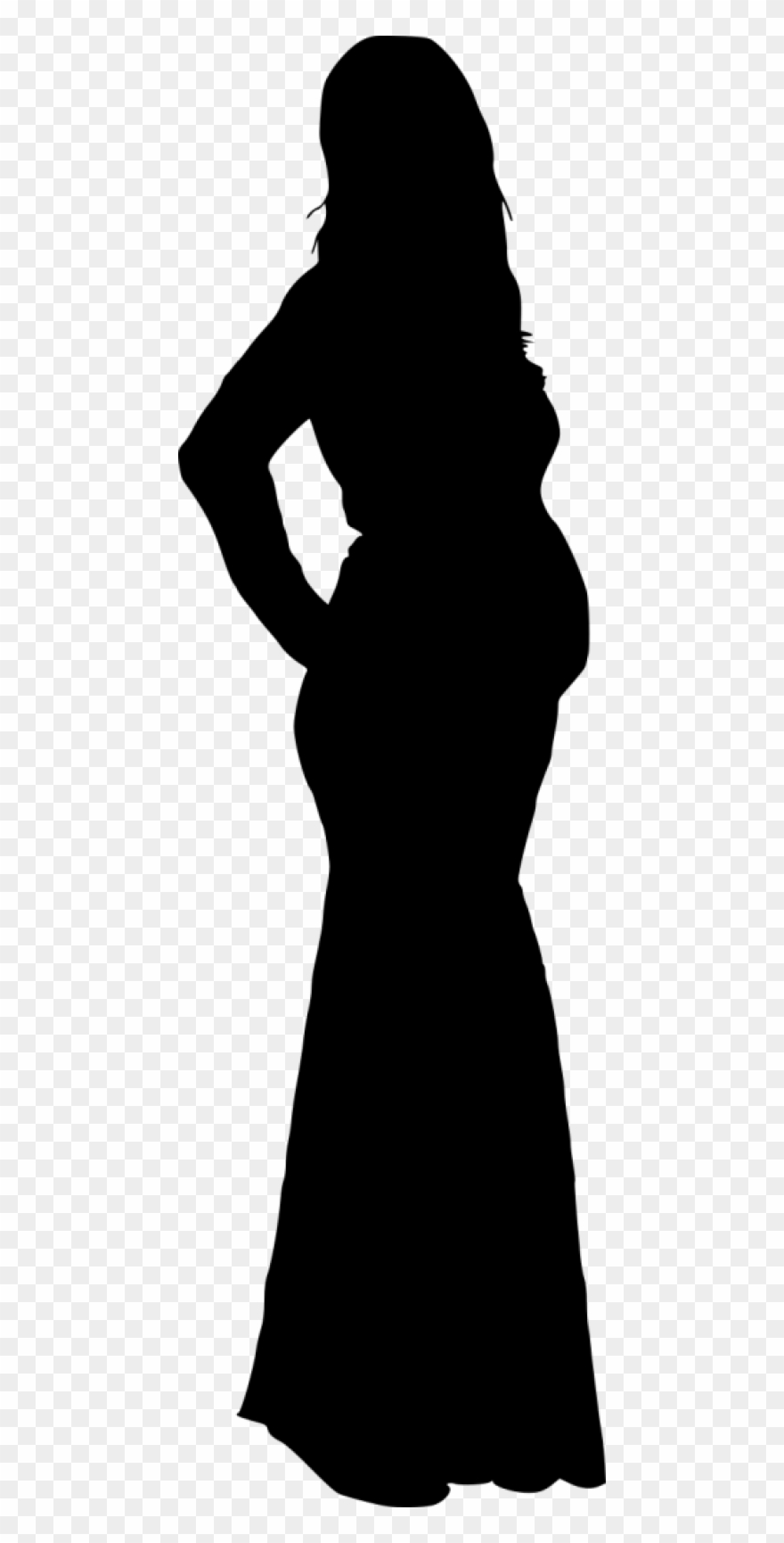 880x1730 Vector Library Download Clipart Of Pregnant Woman Silhouette