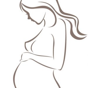300x300 Pregnant Women Silhouette Vector