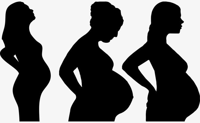 650x400 Collection Of 'pregnant Women Silhouette' Download More Than