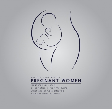 379x368 Pregnant Free Vector Download
