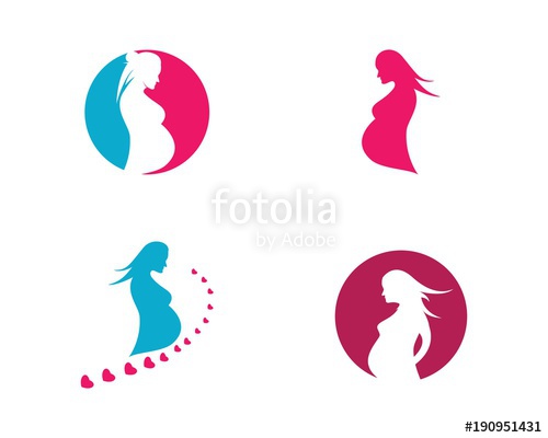 500x400 Pregnant Women Vector Icon Template Stock Image And Royalty Free