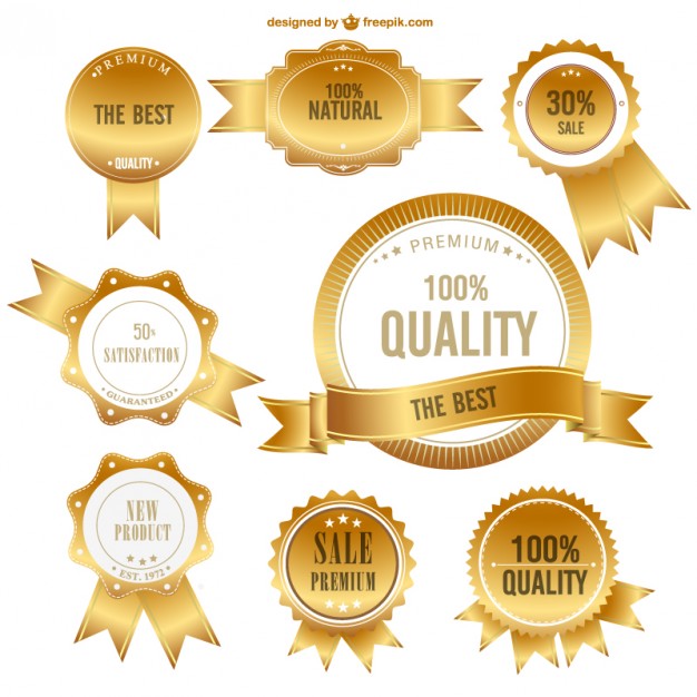 626x626 Vector Golden Premium Quality Badges Vector Free Vector Download