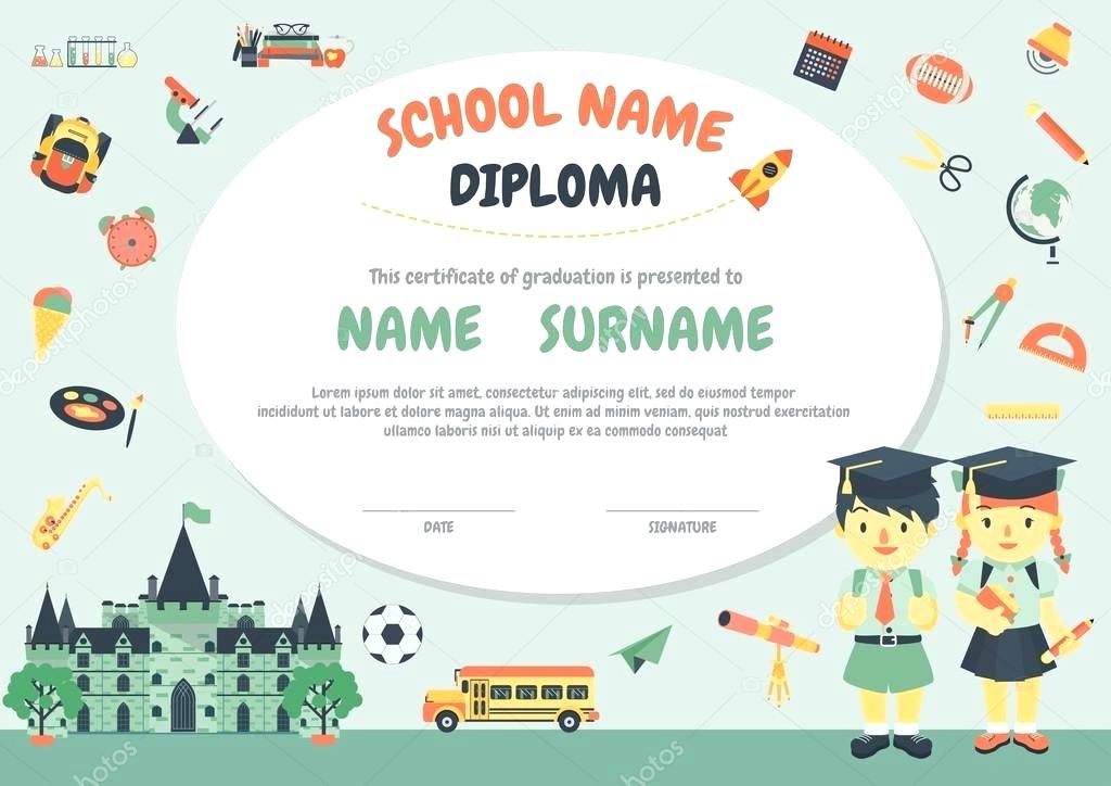 Kids Diploma Certificate Background Design Template Vector 1024x724 Kids Diploma Certificate Background Design Template Vector