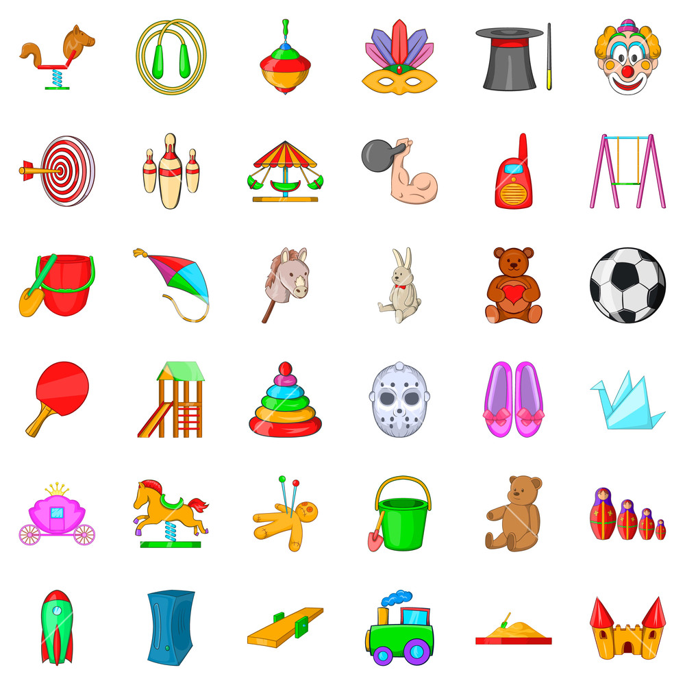 Preschool Icons Set Cartoon Style Of Preschool Vector Icons 1000x1000 Preschool Icons Set Cartoon Style Of Preschool Vector Icons