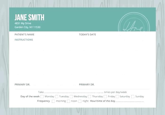 700x490 Prescription Pad Template Word New Best Free Labels Rx C Header