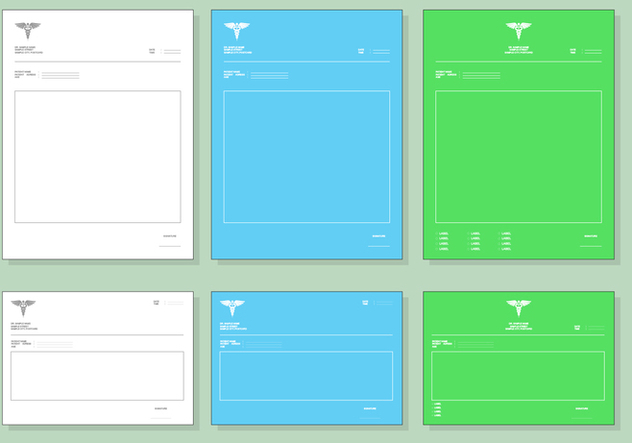 632x443 Prescription Pad Vector Set Free Vector Download Cannypic